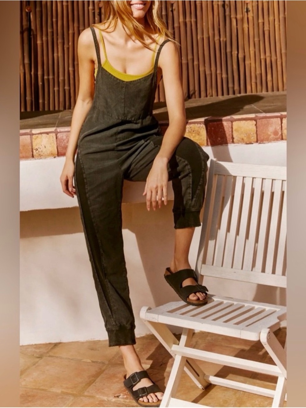 Free people movement split rock jumpsuit